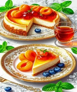 Fruit Cheesecake Paint By Numbers