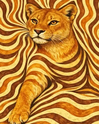 Lioness Art Paint By Numbers 