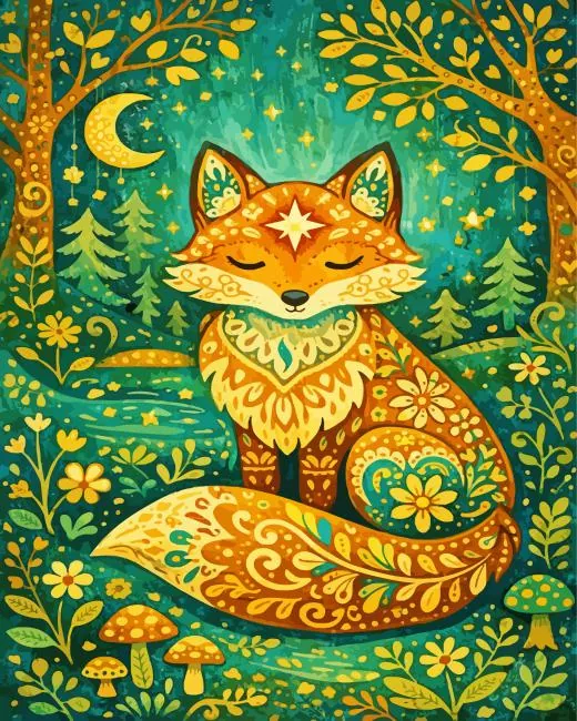 Whimsical Fox Paint By Numbers