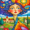 Whimsical Lady Paint By Numbers