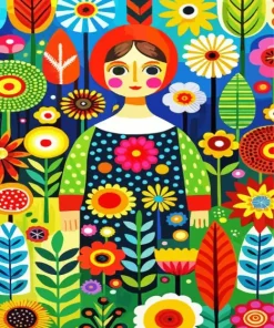 Whimsical Woman Paint By Numbers