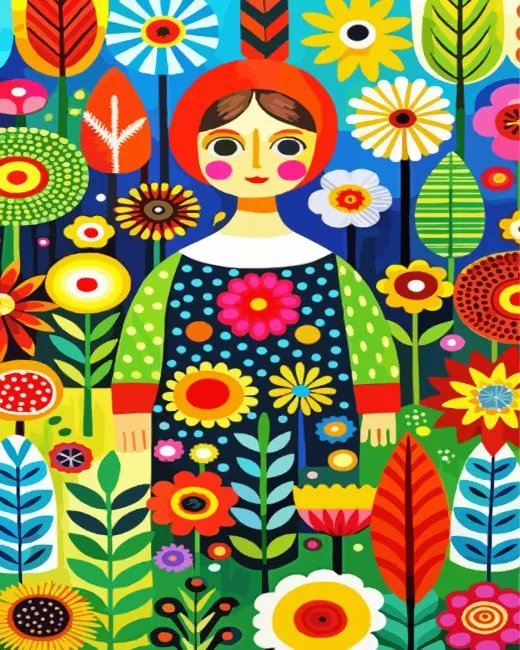 Whimsical Woman Paint By Numbers