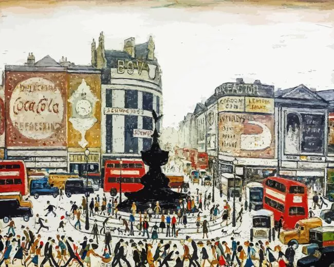 Piccadilly Circus London LS Paint By Numbers