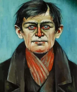 Head of a Man With Red Eyes Paint By Numbers